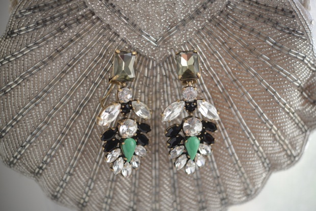 Crystal encrusted earrings
